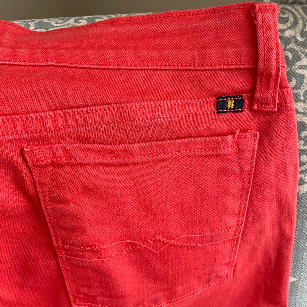 Lucky Brand Zoe Straight Crop Jeans size 8 in hot punch - Picture 3 of 4